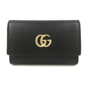 Gucci GG Marmont Leather Black Key Case